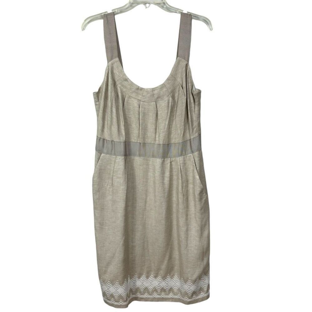 Banana Republic Woven Tan Sleeveless Dress NWT